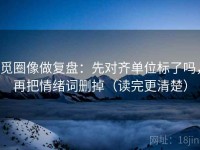 觅圈像做复盘：先对齐单位标了吗，再把情绪词删掉（读完更清楚）