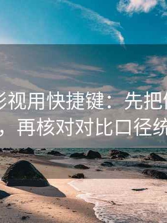 读欧乐影视用快捷键：先把例子标为例子，再核对对比口径统一吗